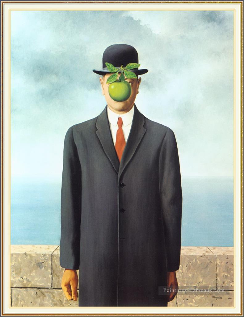 son of man 1964 Rene Magritte Oil Paintings